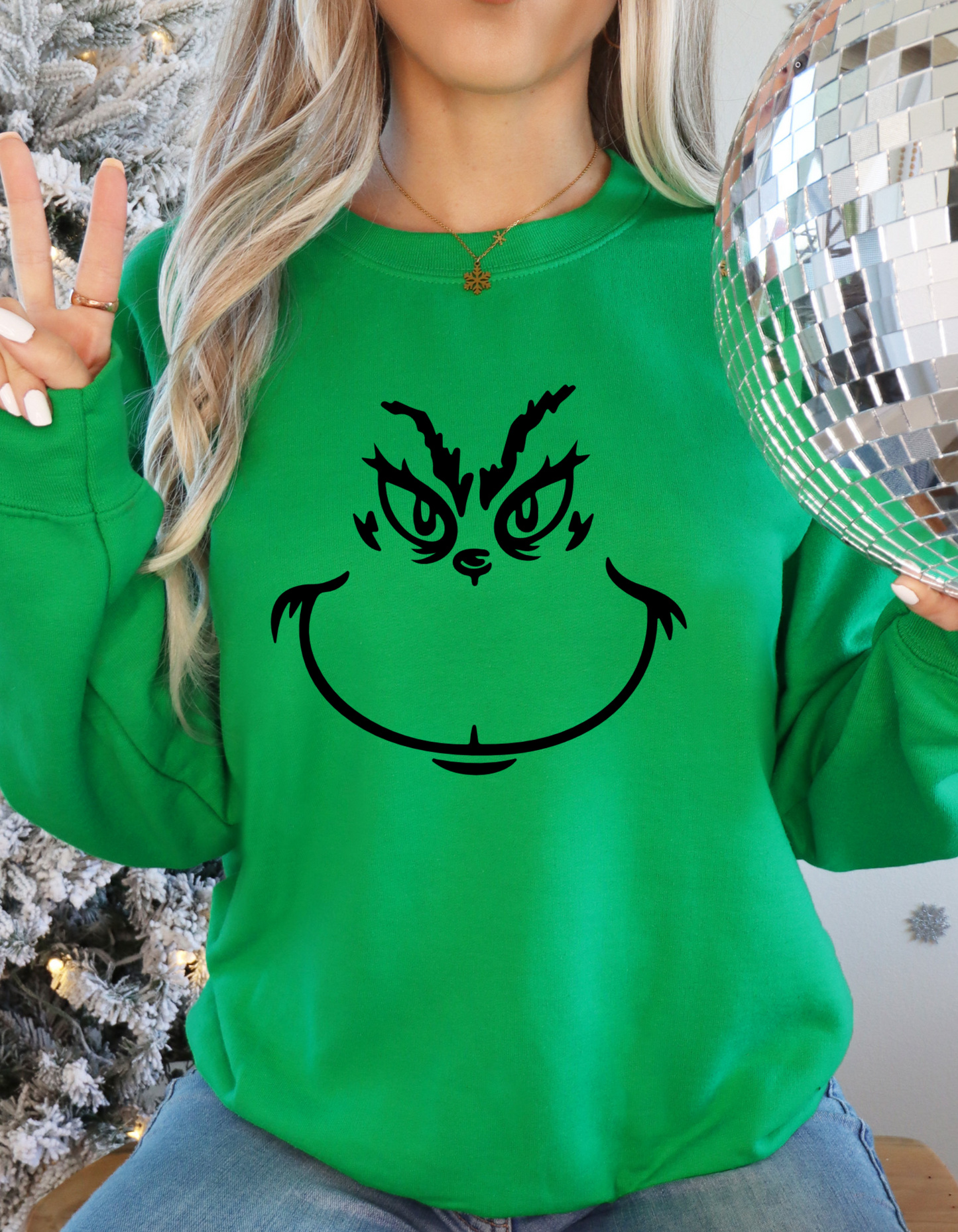 Christmas Green Monster Sweatshirt