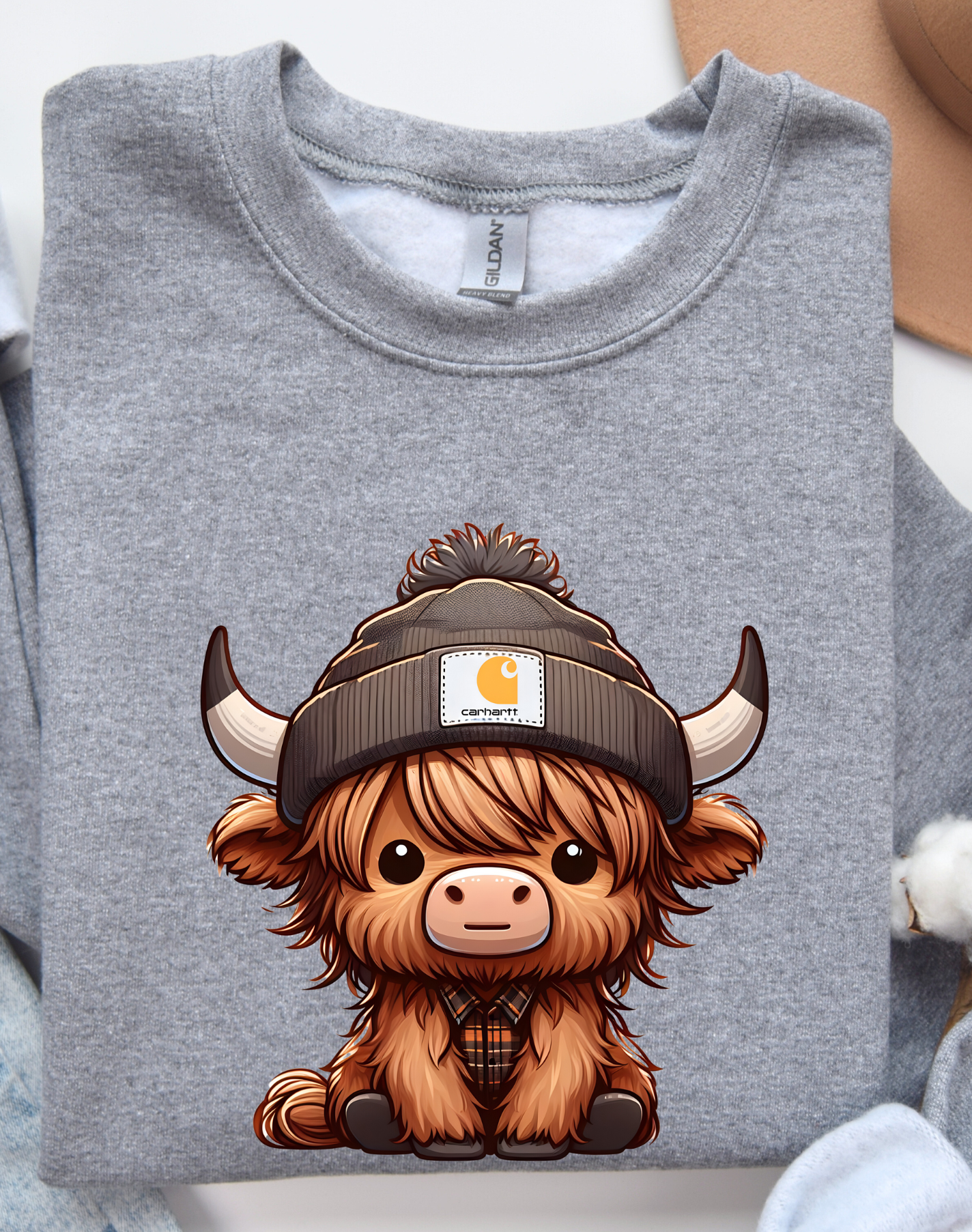 Little Highland Cow Sweatshirt