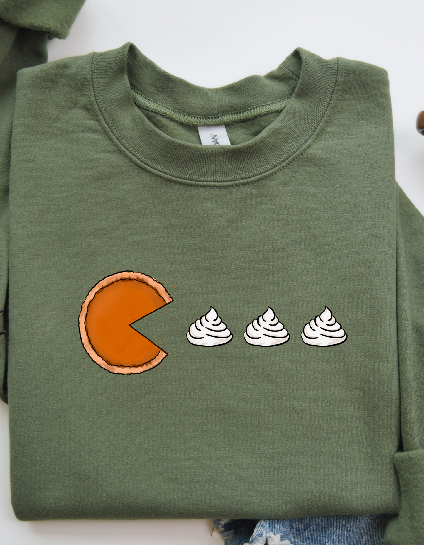 Pumpkin Pie Pac Man Sweatshirt