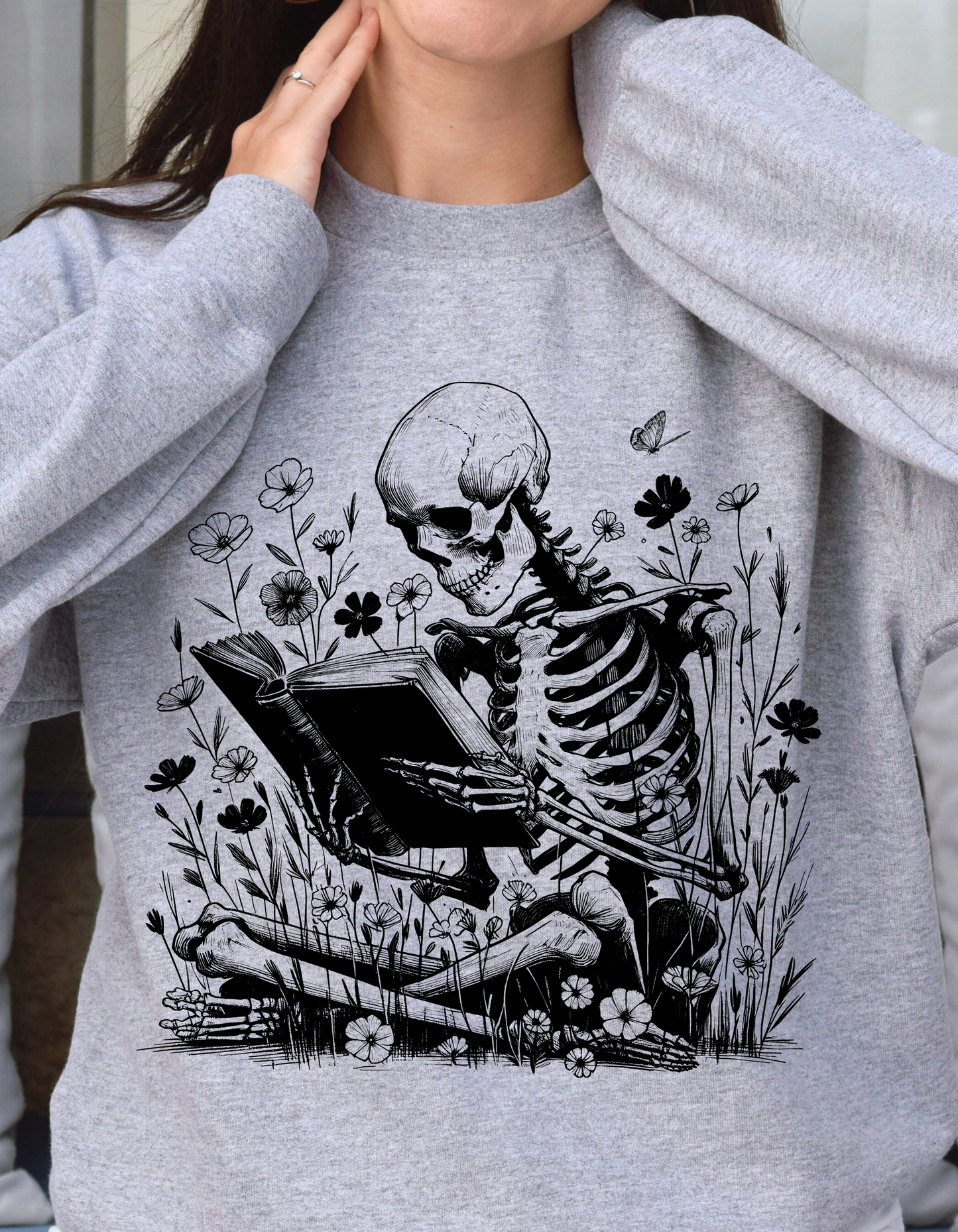 Skully Reading Sweatshirt