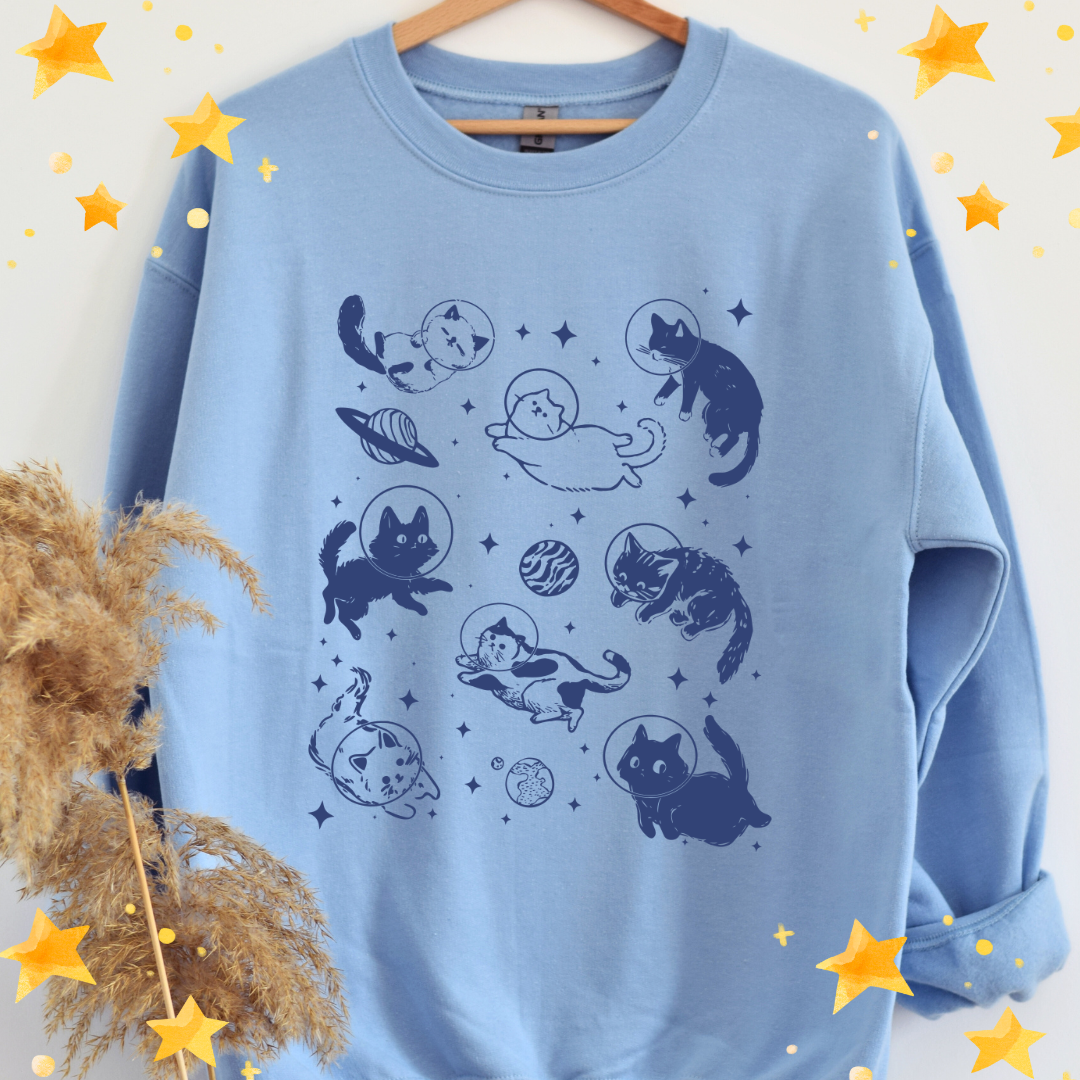Cats in Space Sweatshirt