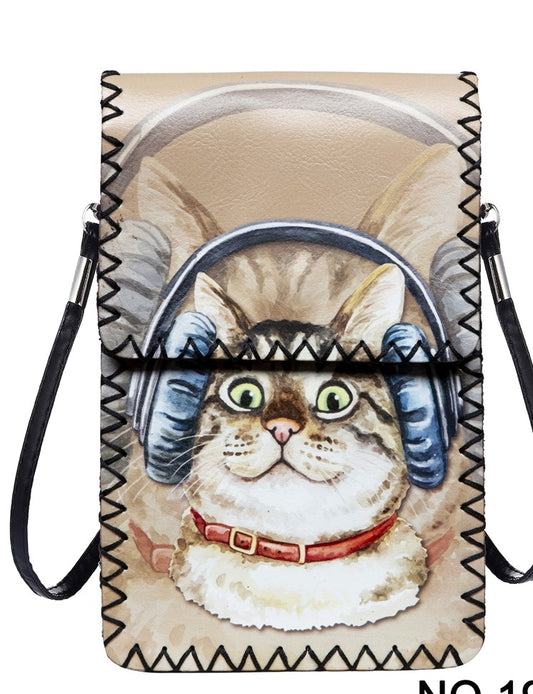 Cool Cat Crossbody Bag - oddsandendz