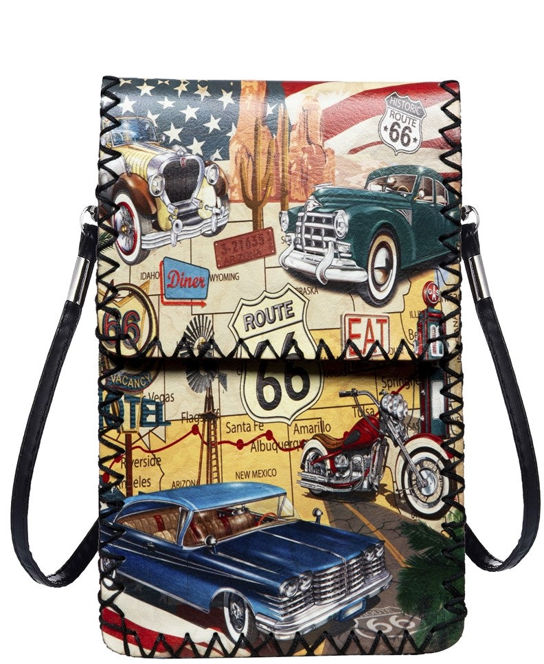 Route 66 Crossbody Bag - oddsandendz