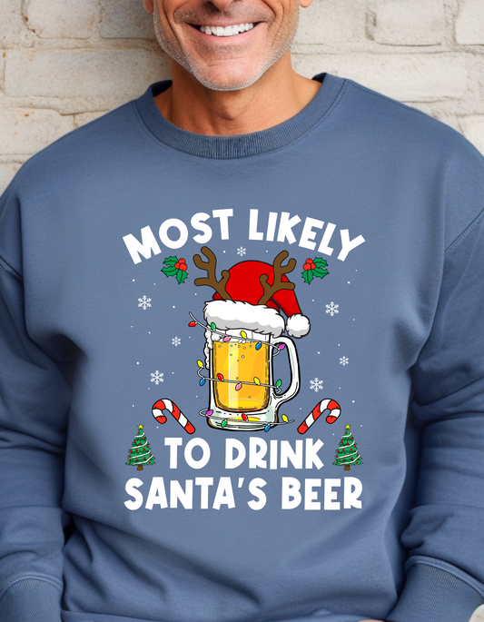 Most Likely To Drink Santa's Beer Crew